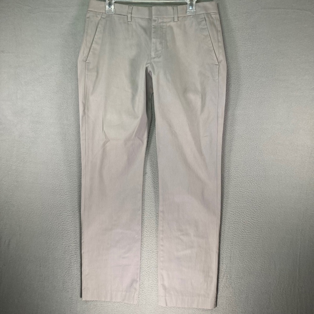 Express Photographer Pants‎ Mens 31x32 Gray Pinstripe Flat Front Dress Casual